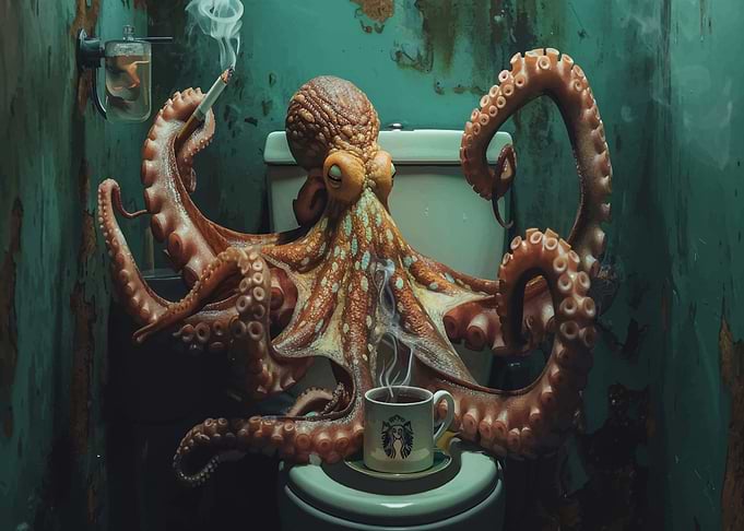 Highland on the Toilet