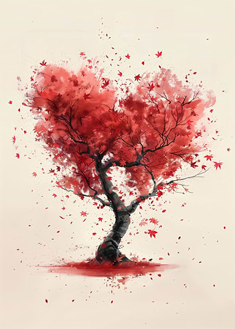Pine tree heart