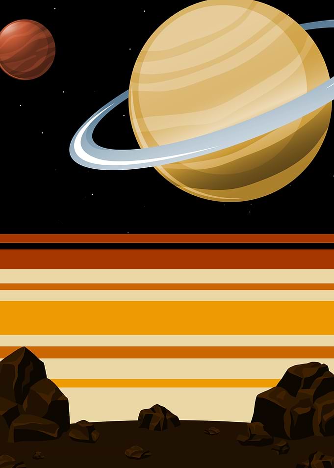 Retro Space Galaxy
