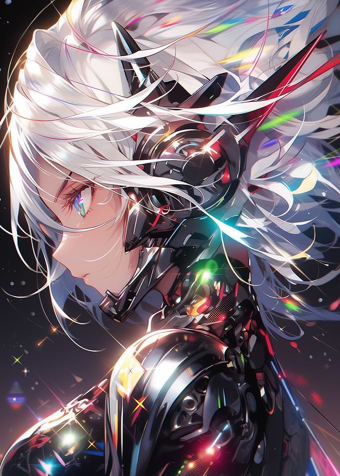 Anime Futuristic Cute Girl