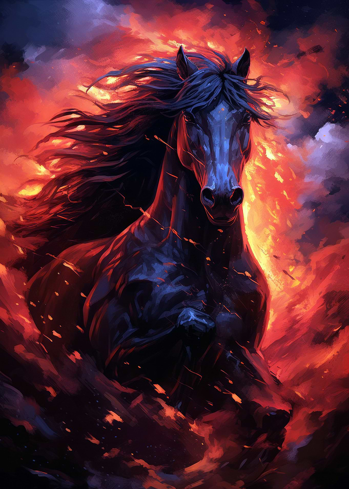 Horse Colorful