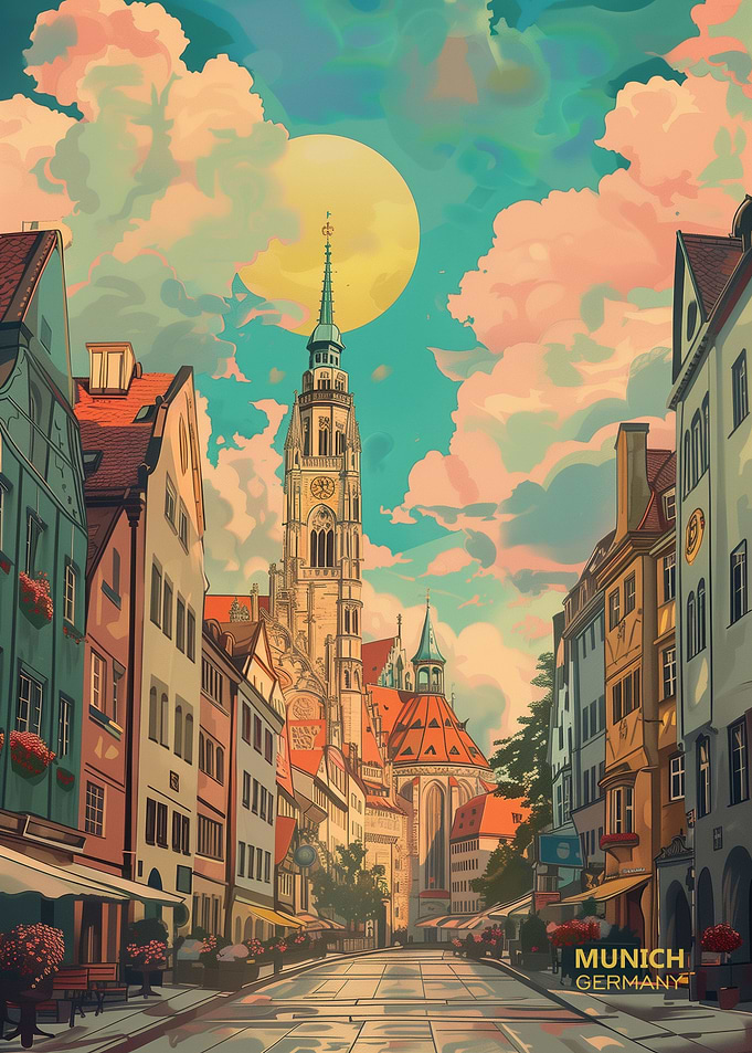 Retro City Munich Germany
