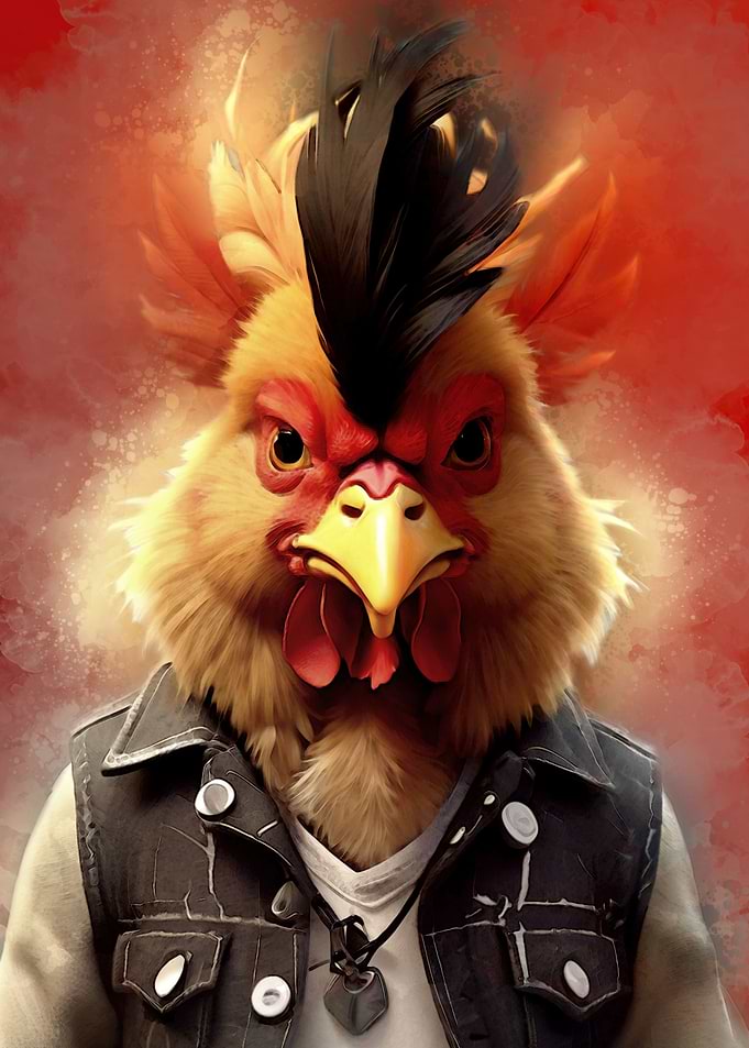 illustration of a rooster