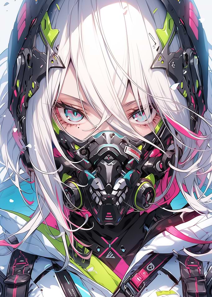 Anime Futuristic Cute Girl