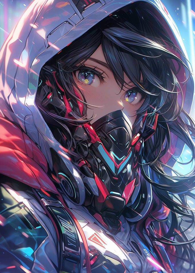 Anime Futuristic Cute Girl