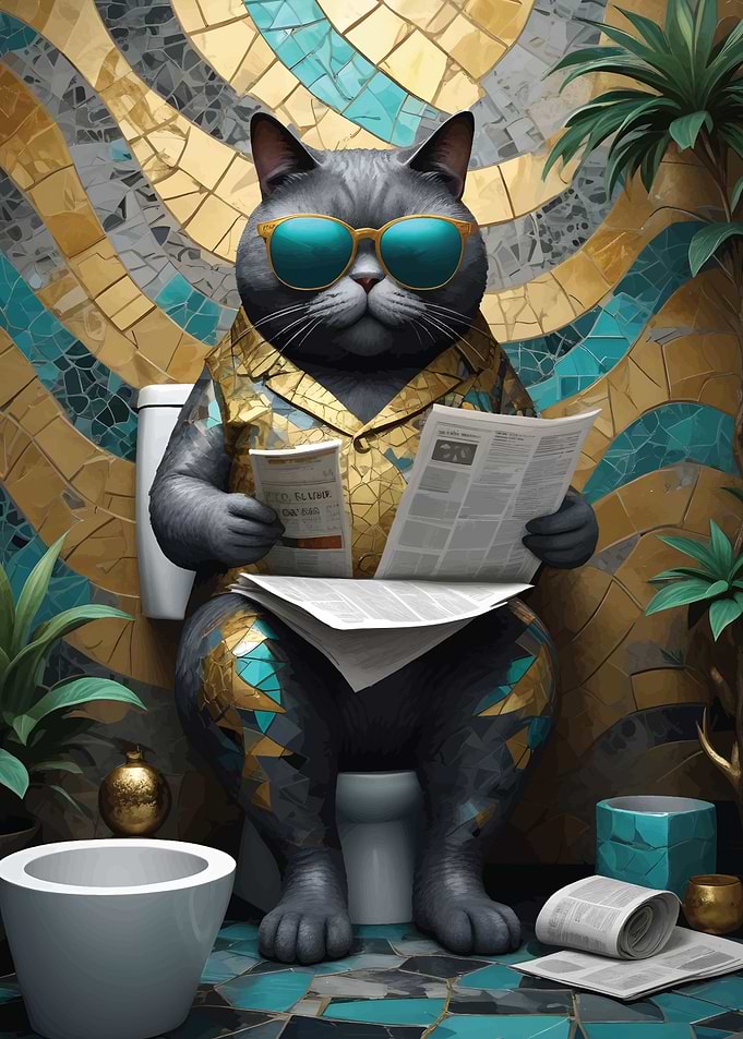 Fat Cat Toilet