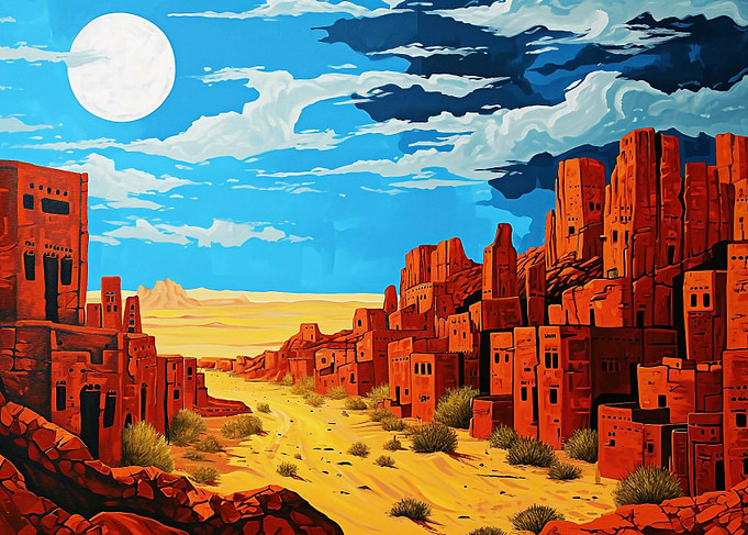 Desert cityscape