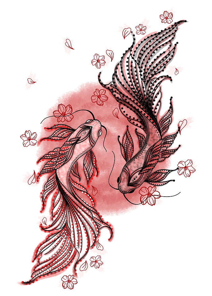 Koi Fishes Japanese