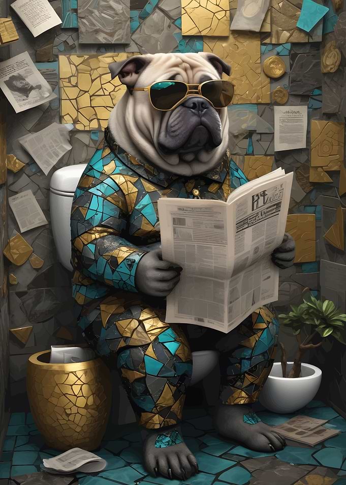 Dog Meme Kintsugi