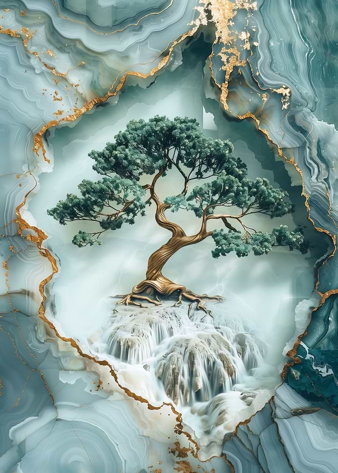 Kintsugi Bonsai Waterfall