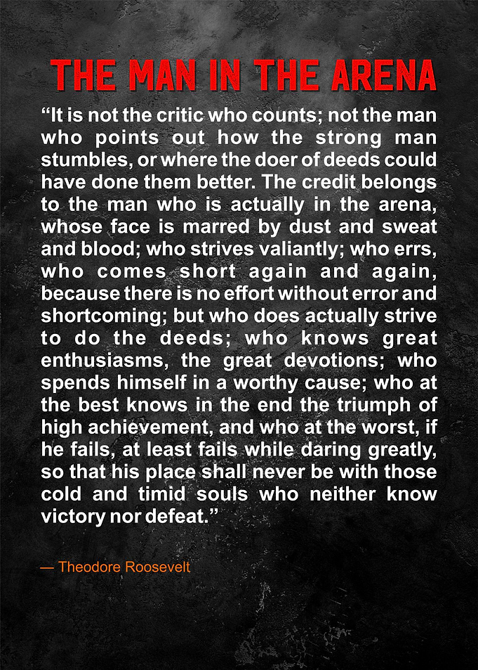 the man in the arena quote