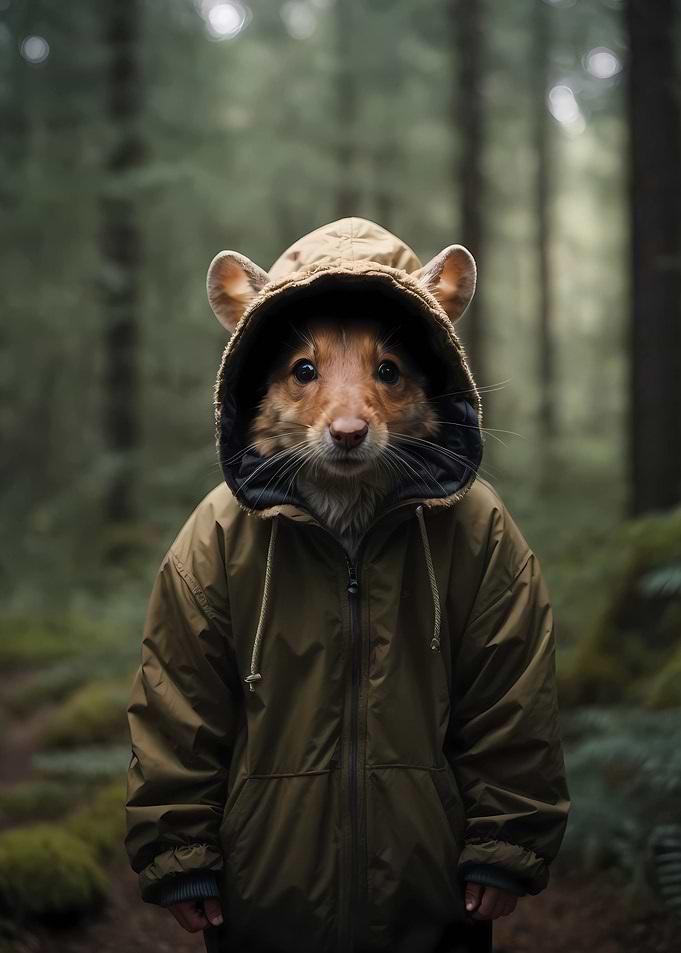 Mouse in the forest