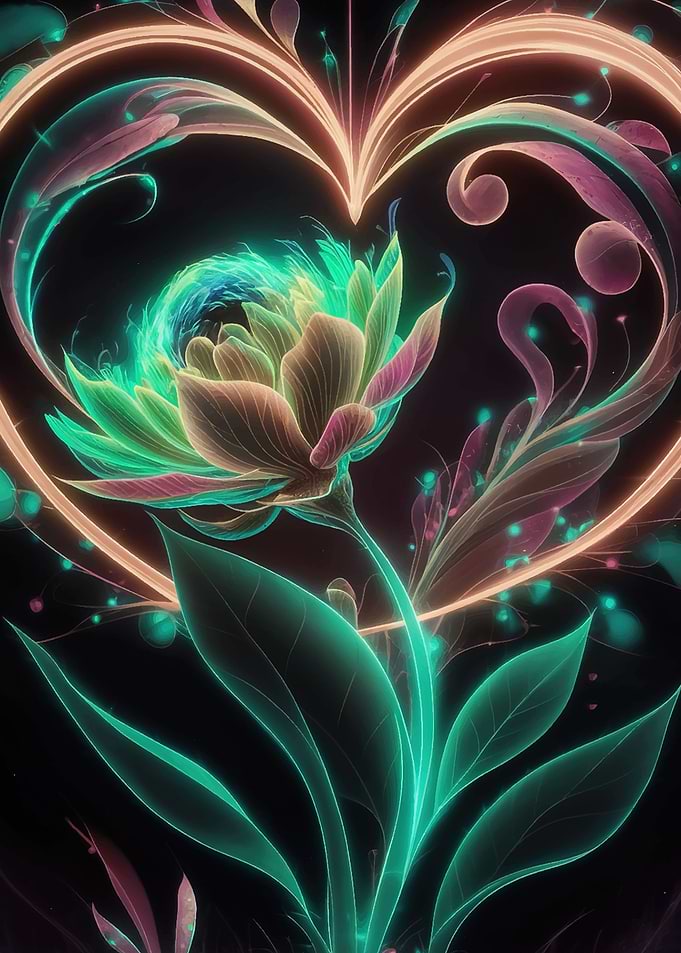 Galaxy Flower Neon Floral