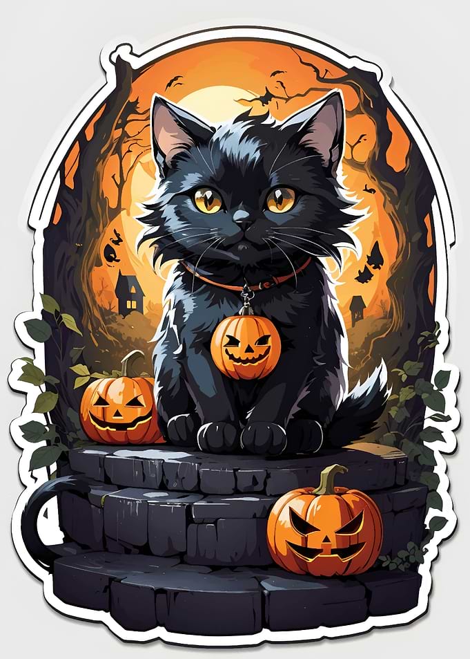 Cute Halloween Cat