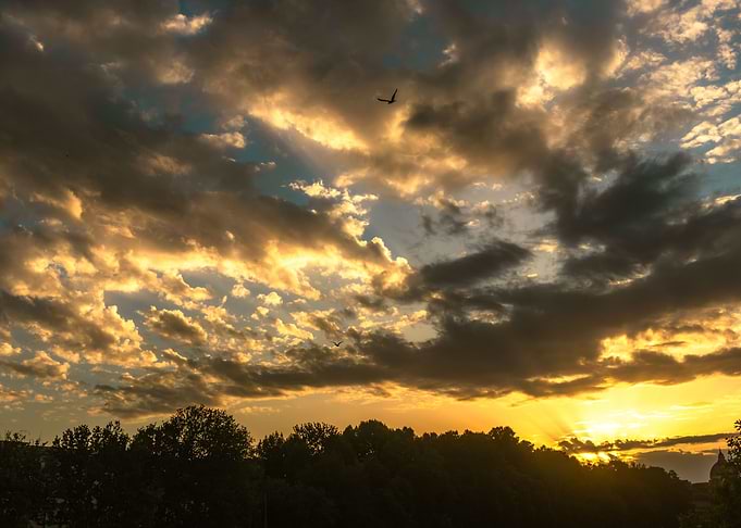 Sunset sky clouds rome