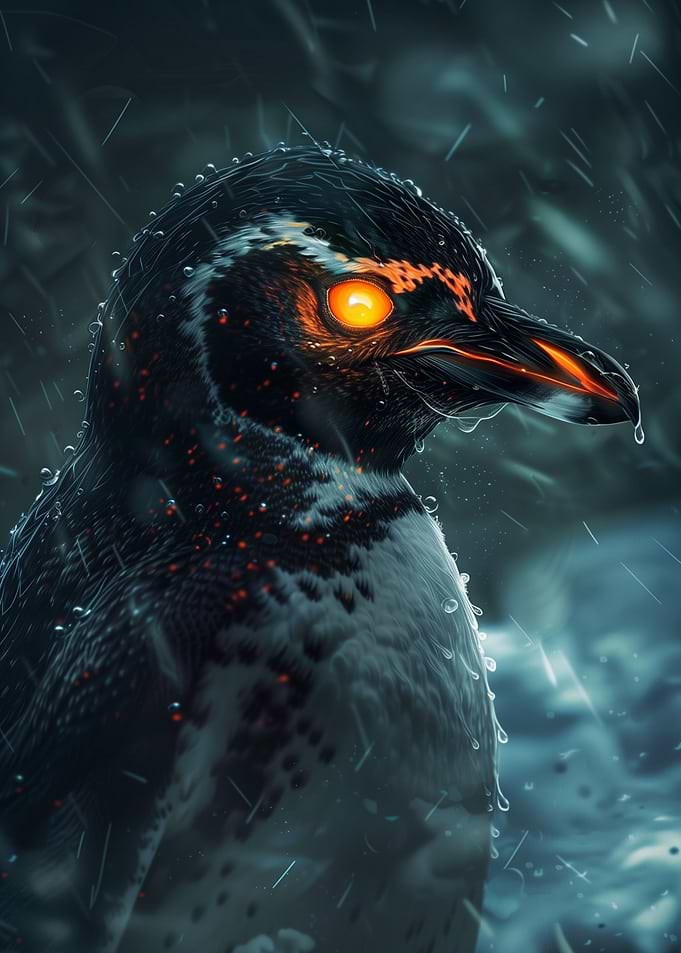 Glowing Eyes Penguin