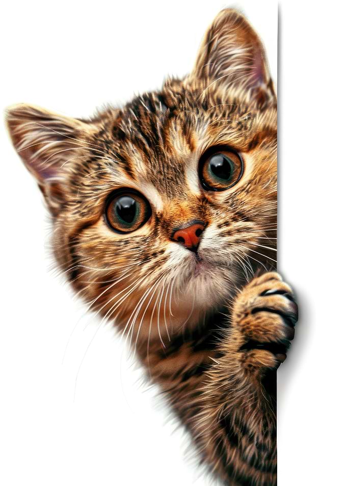 Cat Peeking