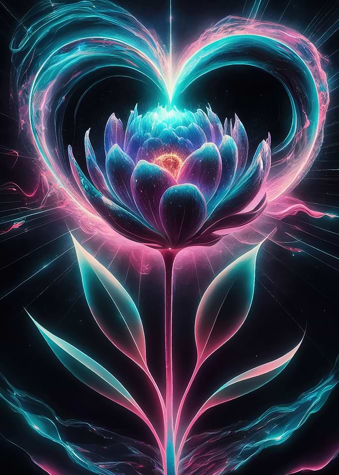 Galaxy Flower Neon Floral