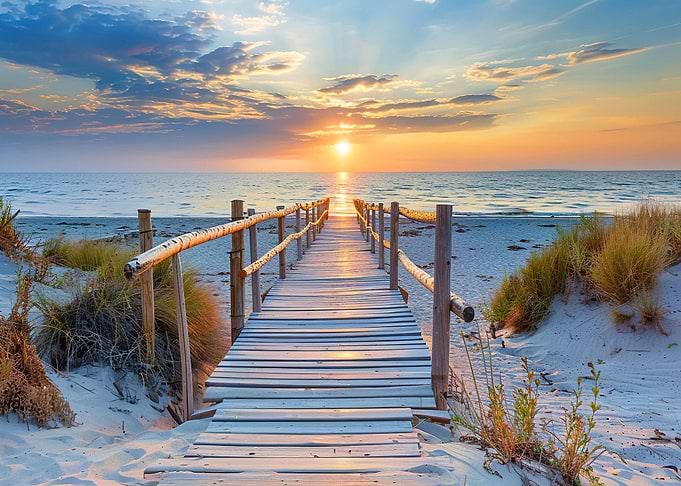 Sunset at the Sea Beach