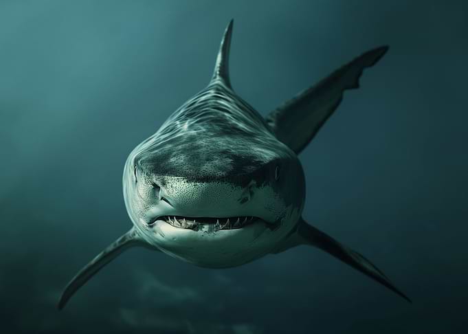 shark in the sea