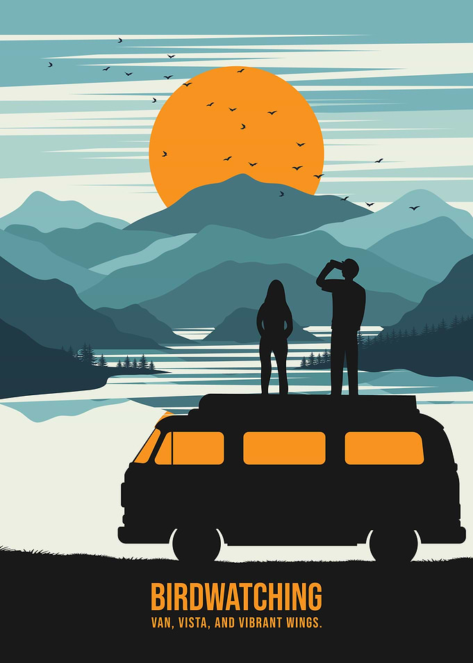 Birdwatching Sunset Van