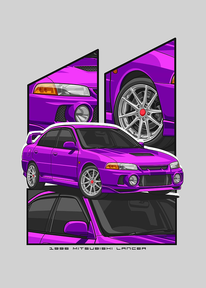 Mitsubishi Lancer violet