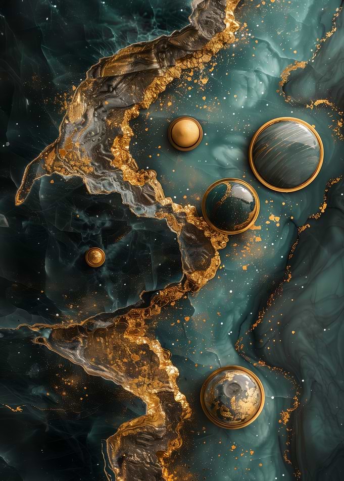 Kintsugi Space Abstract