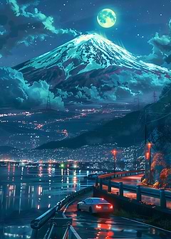 night mountain