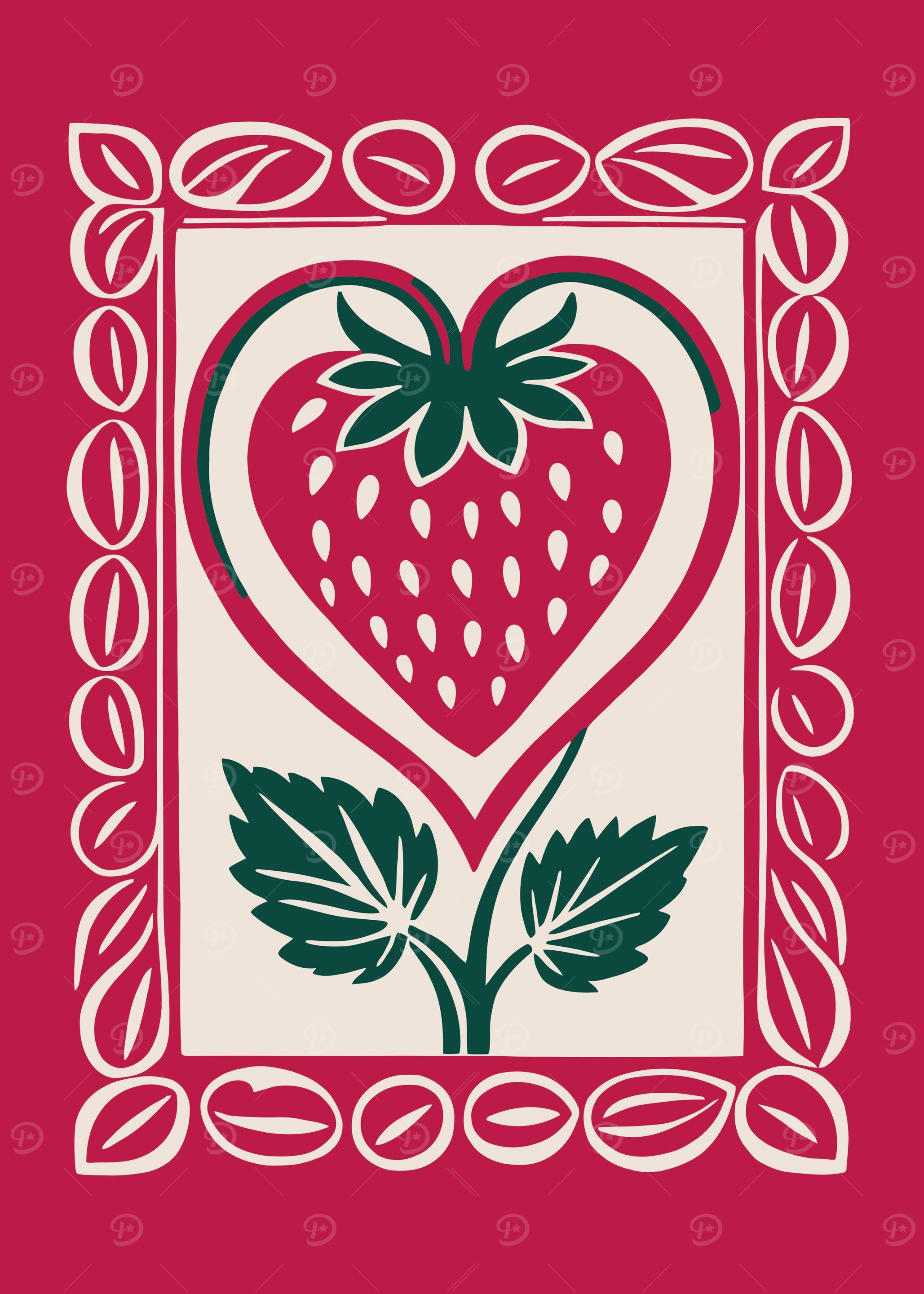 Retro Strawberry