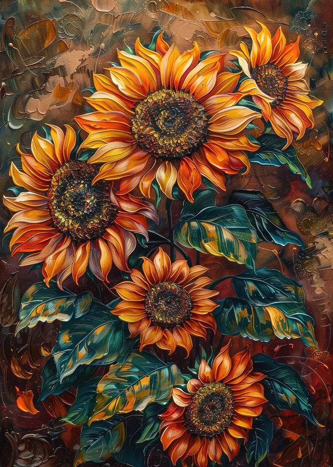 Sunflower Oil Painting