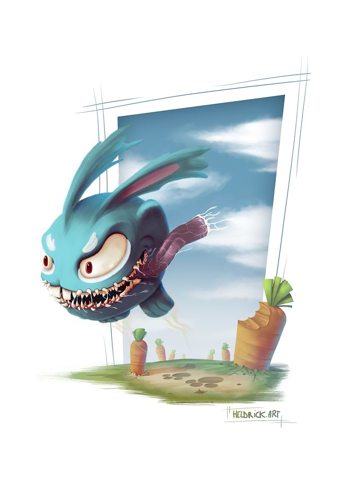 Devil Cartoon Rabbit