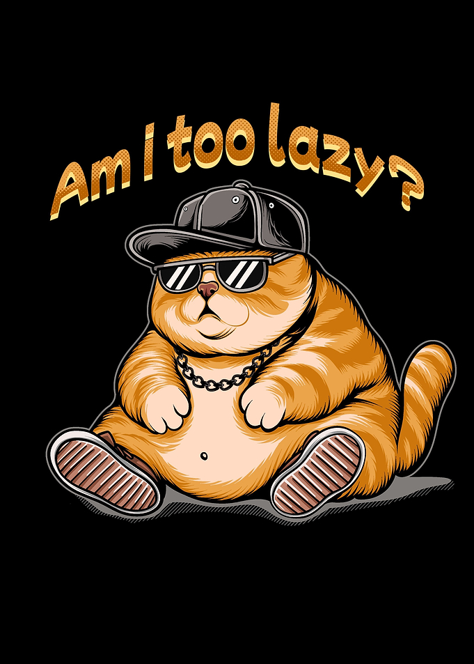 Gangsta orange fat cat