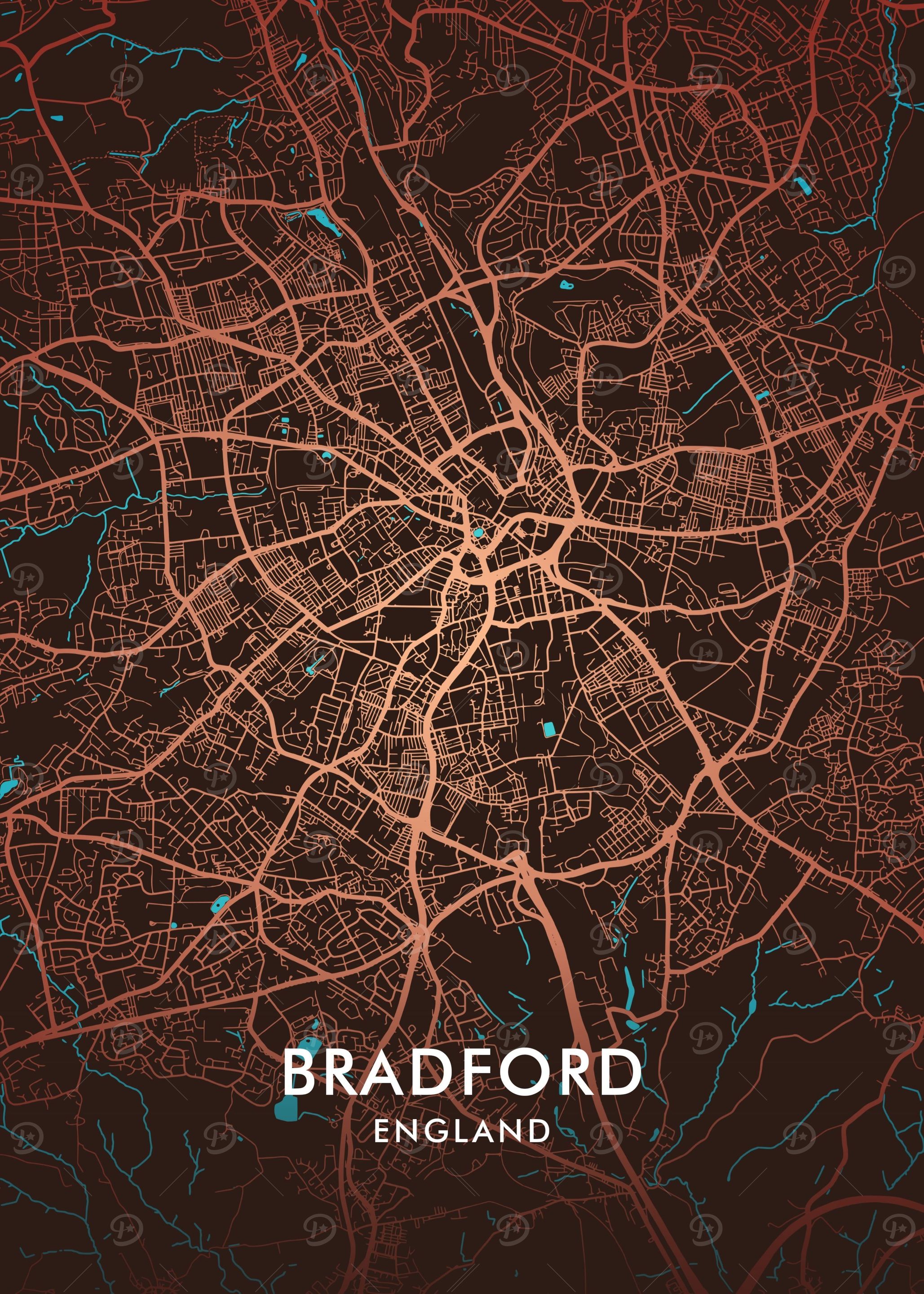Bradford City Map