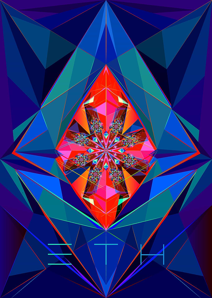 Abstract Ethereum logo