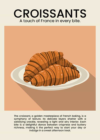 croissant on a plate