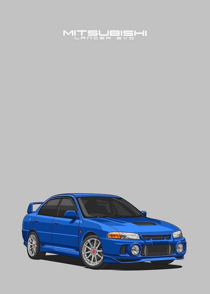 Mitsubishi Lancer blue