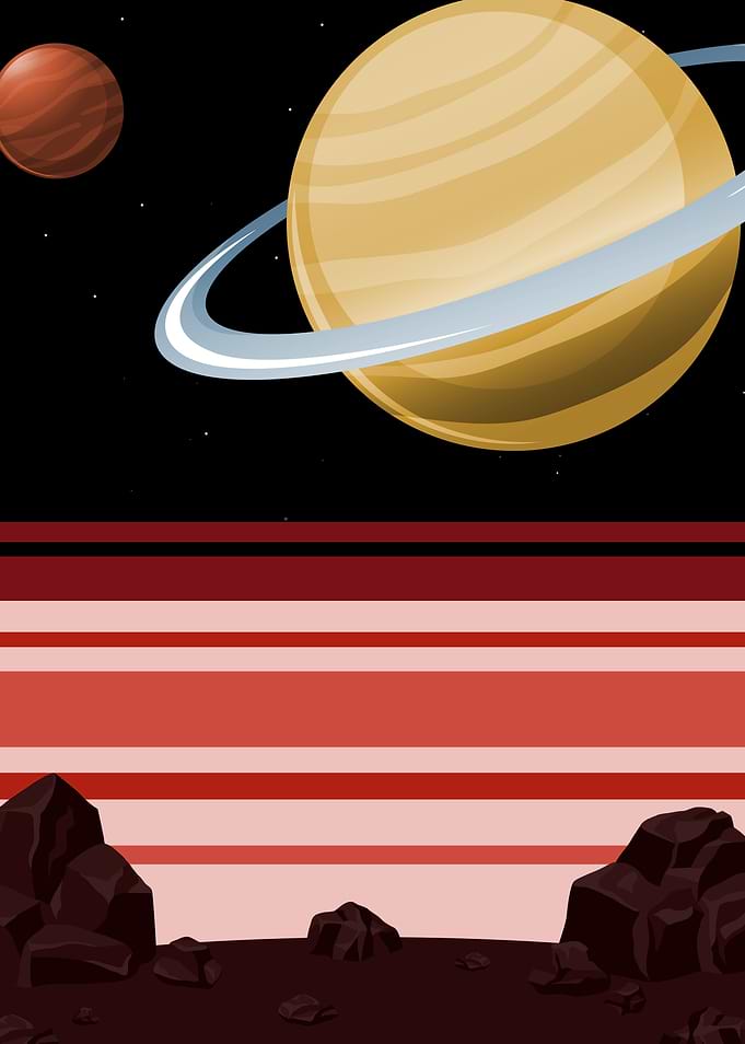 Retro Space Galaxy