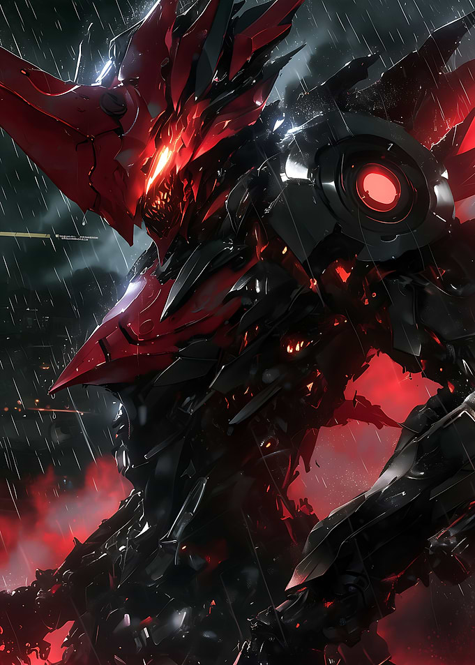 Anime Red Samurai