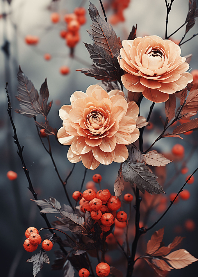 Flowers and berries