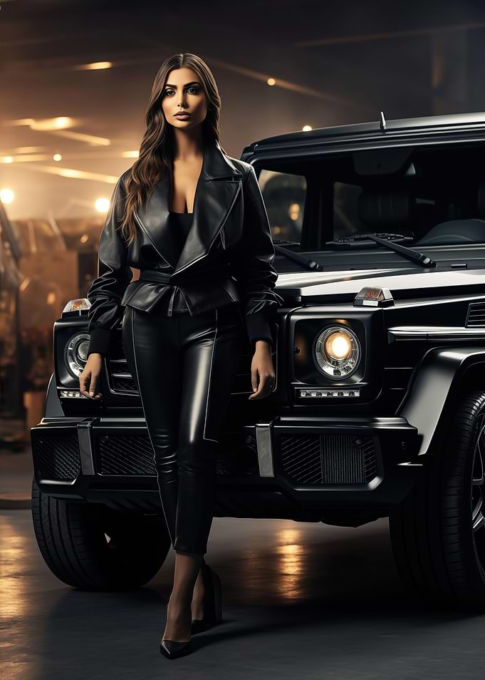 Mercedes G Wagon and girl