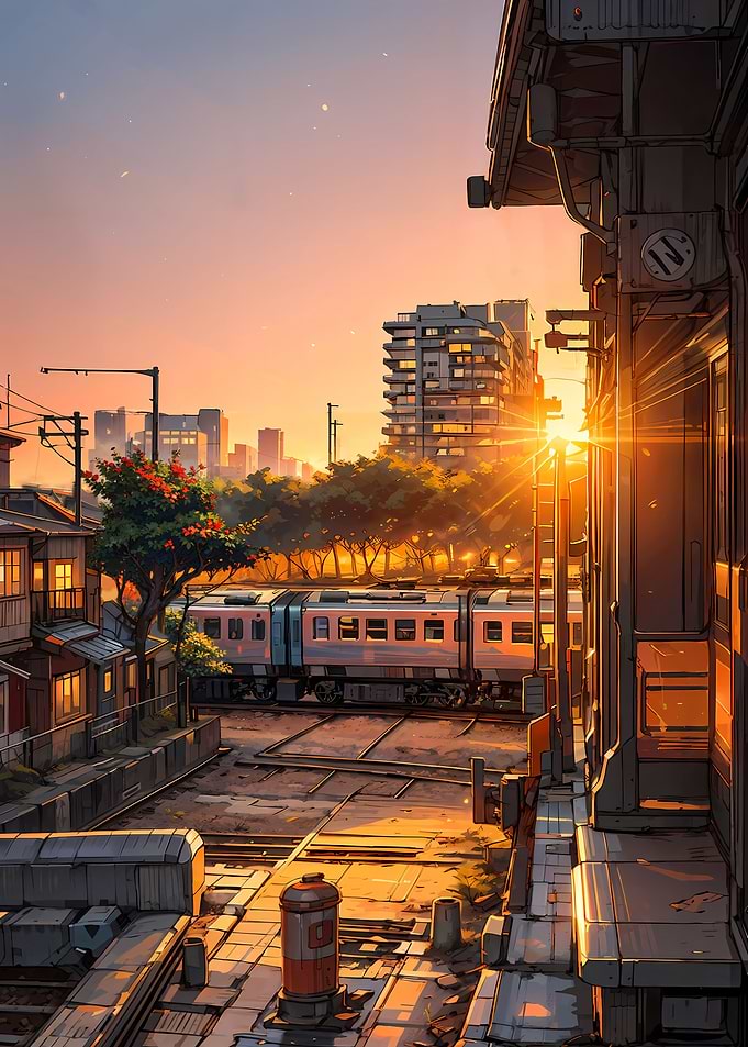 Sunset Train