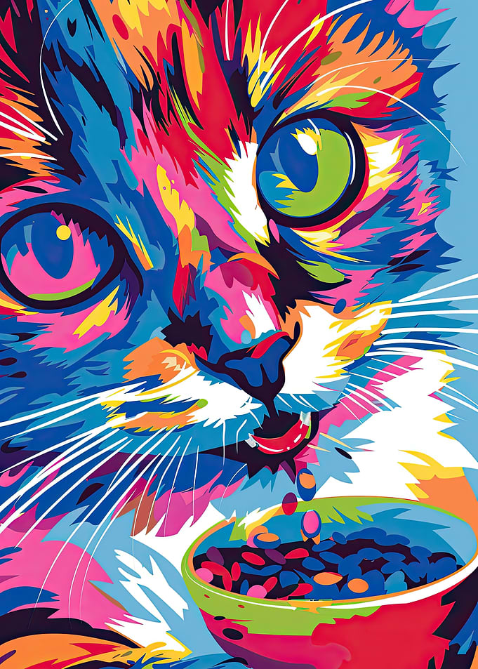 Vibrant Cat