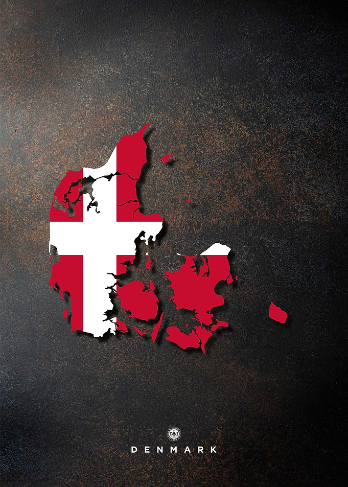 denmark flag map