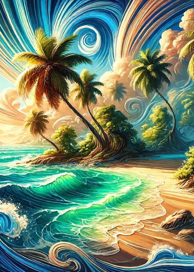 Tropical Island Palm Beach