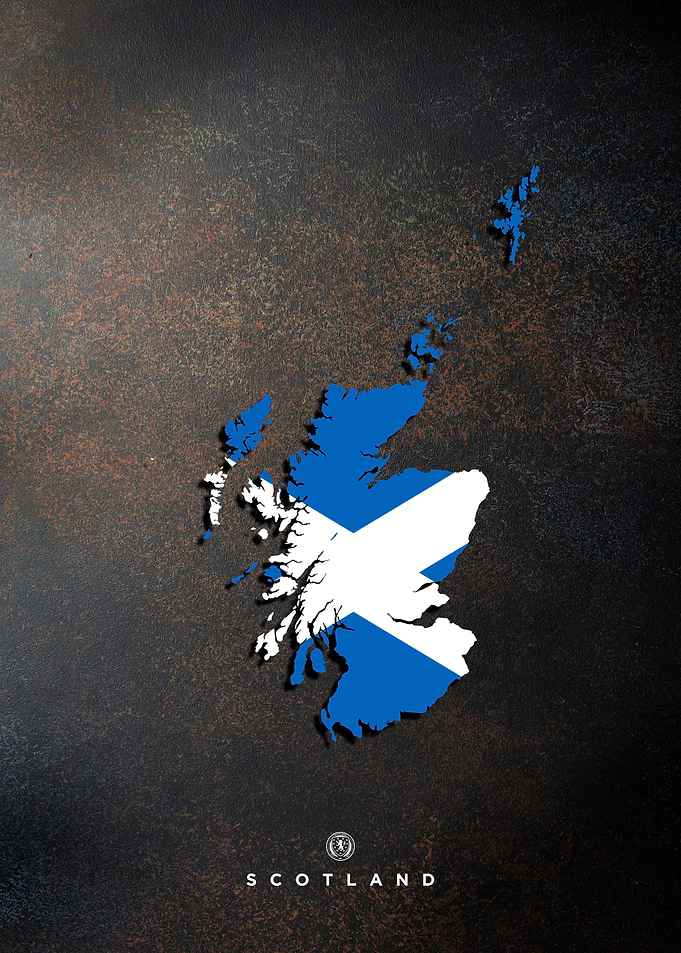 Scotland flag maps