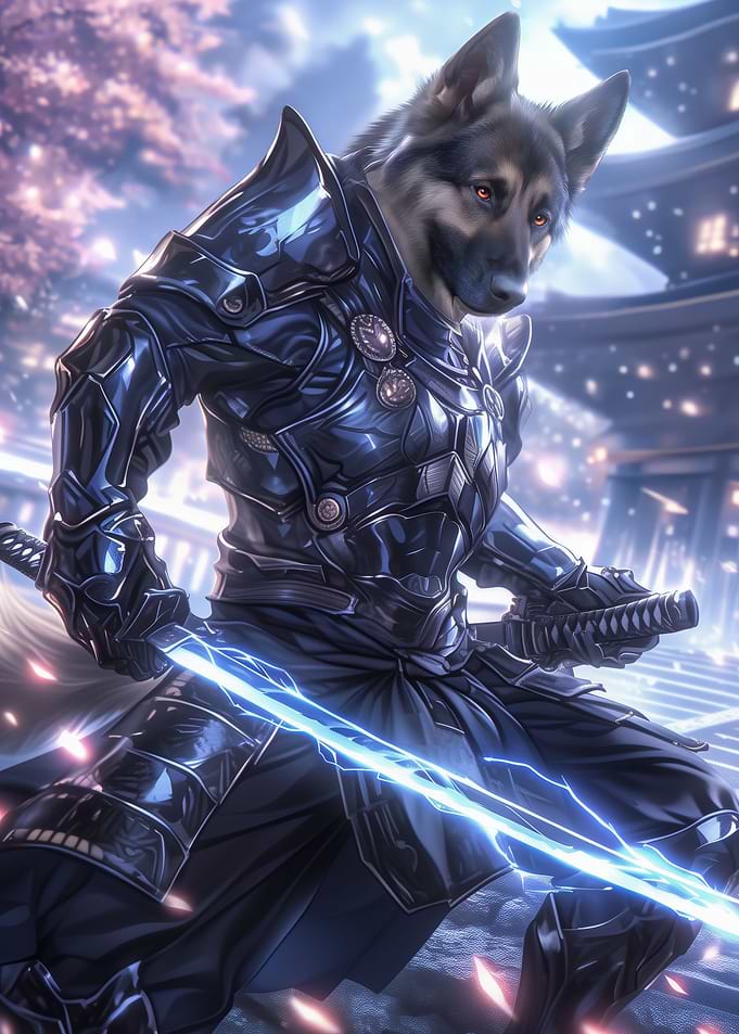 Samurai German Shepherd