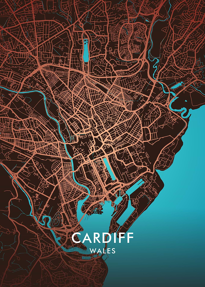 Cardiff City Map
