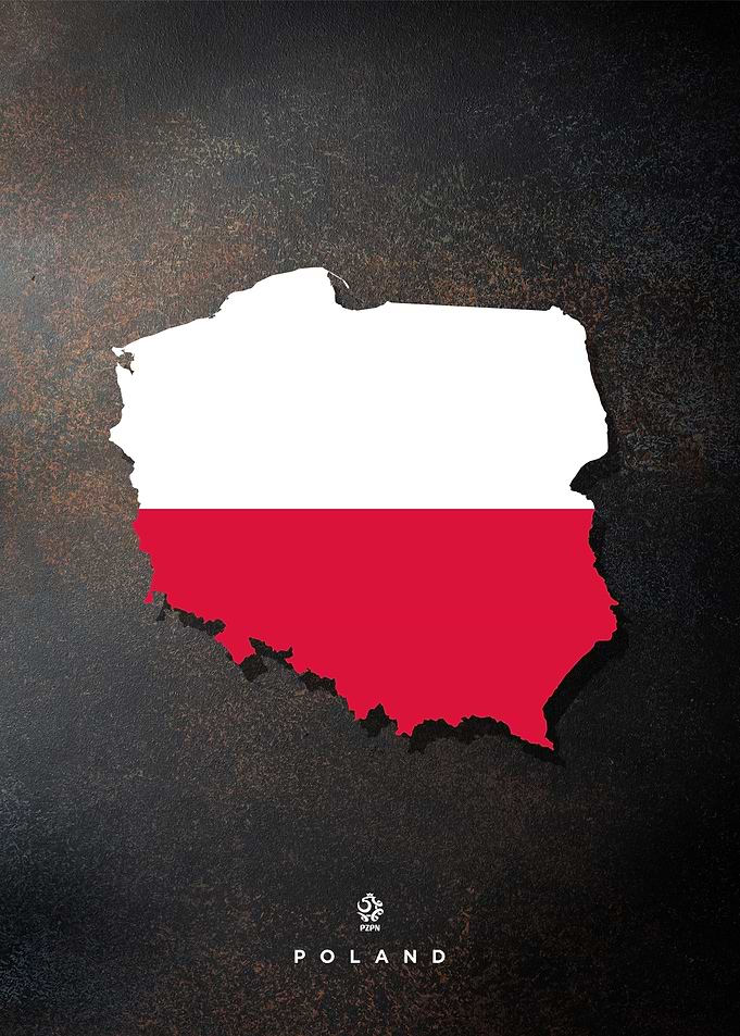 poland flag maps