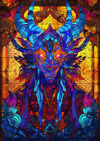 Stained Glass Dragon