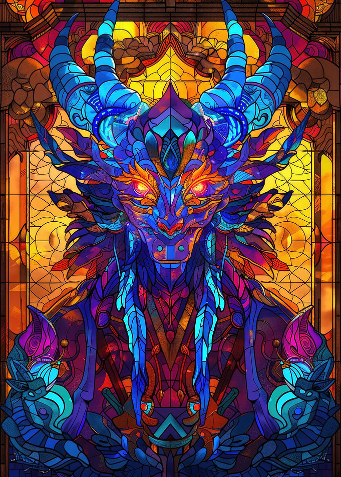 Stained Glass Dragon